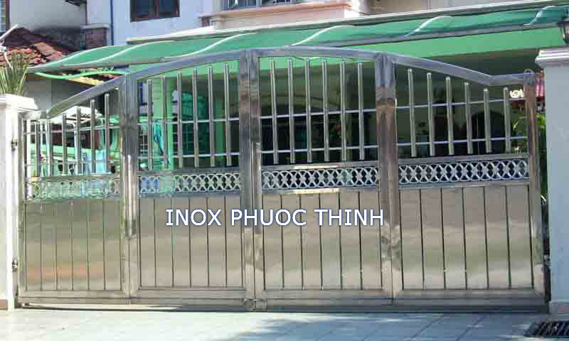 mẫu cổng inox
